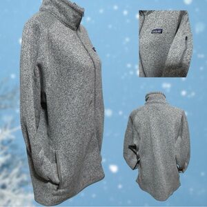 Like New -Patagonia zip front jacket XXL never worn gray heathered color